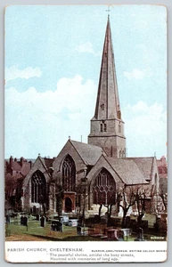 Antique Postcard~ Parish Church~ Cheltenham, England - Picture 1 of 2