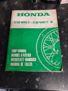 Honda CB125T CB125II Workshop Manual Service Book - Picture 1 of 2