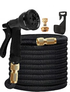 Heavy Duty 50FT Expandable Garden Hose Pipe Flexible With Water Spray Gun - Picture 1 of 2