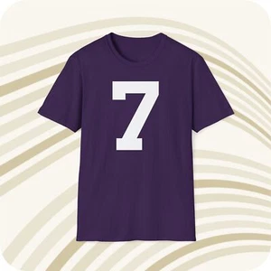 Bert Jones LSU Tigers #7 NCAA Jersey T-Shirt - Front & Back Print - Picture 1 of 6