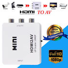 Mini HDMI to Composite CVBS 3RCA  AV Video Converter Adapter 720p 1080p Upscaler