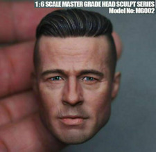 1/6th Male THREEQ Brad Pitt Head Sculpt Model Fit 12"Action Figure Body Toys