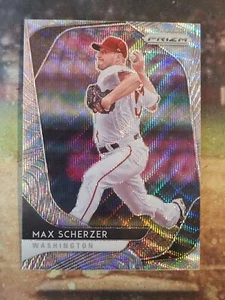 2020 Panini Prizm Max Scherzer #191 - SILVER WAVE /60 Washington Nationals - Bild 1 von 2