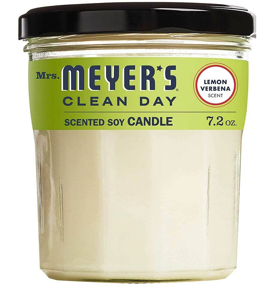 Mrs. Meyer's Clean Day Soy Candle, Lemon Verbena, 7.2 oz