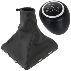 POMELLO LEVA DEL CAMBIO PELLE 5+R + CUFFIA - SET PER OPEL VECTRA C SIGNUM 05-08 - Bild 1 von 10