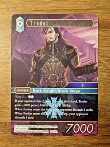 Final Fantasy TCG Opus 18 Resurgence of Power Teodor 18-026L Leyenda sin papel de aluminio - Imagen 1 de 2