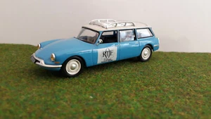 CITROËN DS ID 19 BREAK ORTF bleu toit blanc 1/43 ALTAYA voiture miniature coll - Bild 1 von 5