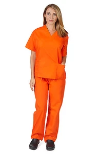 Medical Nursing Scrub Set NATURAL UNIFORMS Men Women Unisex Top Pants BP101  - Picture 1 of 48