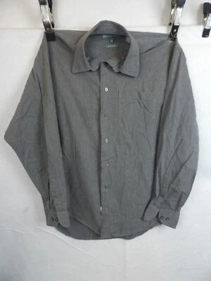 Рубашка мужская Hickey Freeman средняя с длинным рукавом воротник на пуговицах хлопок итальянская серая - Изображение 1 из 4