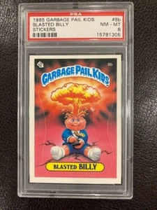 1985 Garbage Pail Kids #8b BLASTED BILLY License OS1 Series 1 Matte PSA 8 - Picture 1 of 2