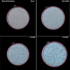 Crushed Blue Chalcedony Gemstone Coarse Stone Inlay Woodworking Powder Inlay - Picture 1 of 82