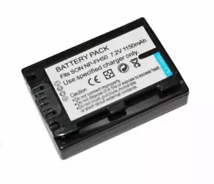 Battery for Sony NP-FH50 Sony DSLR-A230Y DSLR-A290 DSLR-A330 AC-VQH10 BC-TRV - Picture 1 of 3