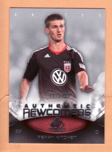 2011 SP Game Used MLS Soccer #64 Perry Kitchen /499 Newcomers RC - Flat S/H