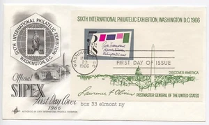 Sc # 1311, 1966 SIPEX Full Souv Sheet 6th International Phil Exhi, Art Craft FDC - Picture 1 of 1