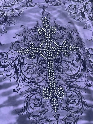 Blusa Rod's BOUTIQUE Cruz Estrás sobre PÚRPURA Talla L OFERTA 4 CARIDAD❤️blt7m96 Foto 1 de 4