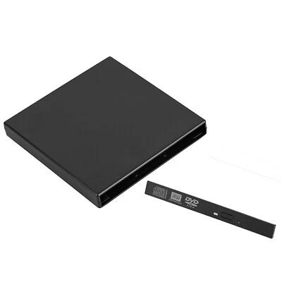 USB Enclosure 12.7mm SATA Internal DVD CD RW Burner Drive External Mount Case - Image 1 of 4