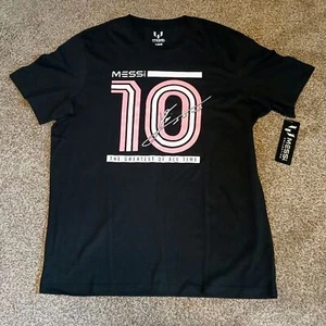 Messi Collection Lionel Messi "Greatest Of All Time" Soccer Shirt Men's L (NWT) - Picture 1 of 5