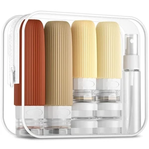 16 Pack Travel Bottles Set, TSA Approved Leak Proof Silicone Mudium, Cream - Picture 1 of 9