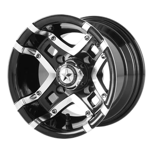 10x7 Fairway Alloys FA123 PRESTIGE Gloss Black Machined Wheel 4x4 (-25mm) - Picture 1 of 5