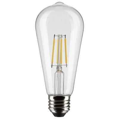 Satco 5w ST19 LED 2700K Medium Base Dimmable - 40w equiv - Image 1 of 3