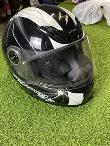 Scorpion EXO-400 Helmet DOT Snell Full Face Large Black/White - Bild 1 von 11