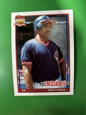 1991 Topps Dion James Cleveland Indians #117 - Image 1 of 2