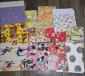 Posten Vintage skurrile Cartoon Geschenkpapier Blätter Handwerk Scrapbooking - Bild 1 von 4