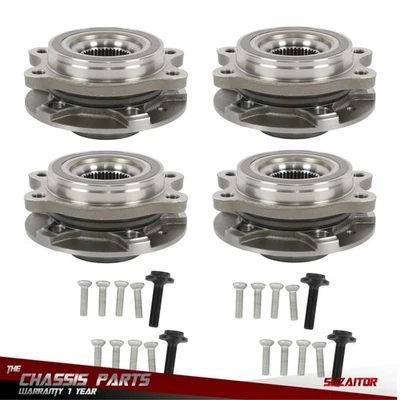 Front & Rear Wheel Hub Bearing Kit For Audi A4 A6 A8 Q5 S6 S7 B8 4G 2009-2018 - Image 1 of 4
