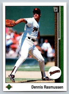1989 Upper Deck #645 Dennis Rasmussen San Diego Padres - Image 1 of 2