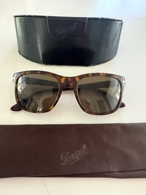 Persol Italy  3135-S 24/57 55-19 145 ЗP Brown   Polarized Sunglasses - - Image 1 of 4
