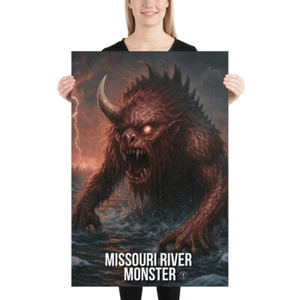 Missouri River Monster – Thunderbeast Cryptid Poster - Picture 1 of 3