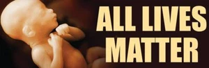 All Lives Matter Pro-Life Autoaufkleber - Bild 1 von 1