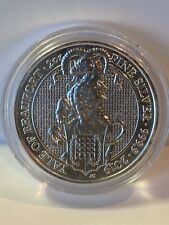 2019 Queen’s Beast Yale of Beaufort 2 oz Silver Coin in Capsule