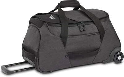 High Sierra Black/Charcoal Forester 22" Wheeled Duffel Bag - Image 1 of 3