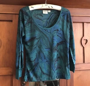 Silk Jersey Top - Vintage Country Road M - Picture 1 of 11