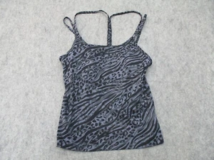 Victoria Secret PINK Top Womens Large Gray Black Ladies Swim Wear Swimming - Picture 1 of 9