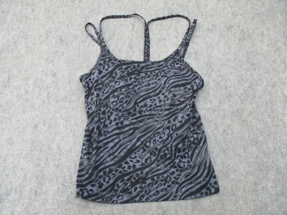 Victoria Secret PINK Top Womens Large Gray Black Ladies Swim Wear Swimming  - Image 1 of 4