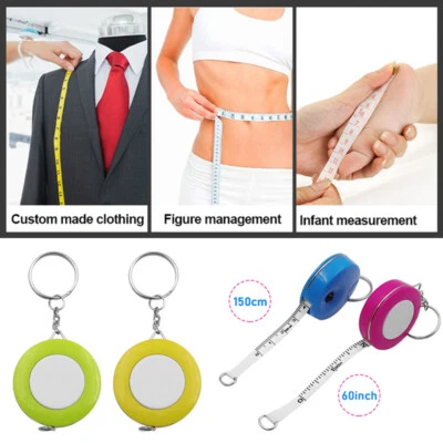 Retractable Body Measuring Soft Ruler Sewing Cloth Tailor Tape Measure AU⇓ - Image 1 of 4