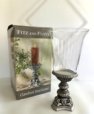 Fitz & Floyd Clawfoot Centerpiece Hurricane Candle Holder Christmas Holiday