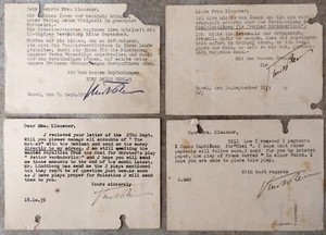 4 PCs - KURT REISS SWISS PUBLISHER to PALESTINE THEATER PIONEER MARGOT KLAUSNER - Picture 1 of 2