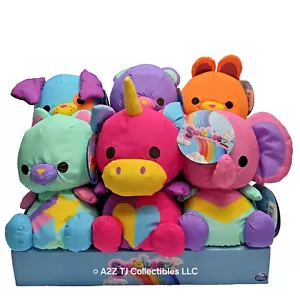 Swisheez Neon Stuffed Animal 6" inch Plushie Toys Nylon Plush Set with Display - Picture 1 of 16