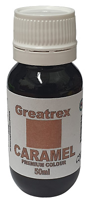 Greatrex 50ml Caramel Premium Food Colouring, Baking Cake, Beverages,  • 7.49$