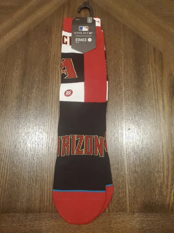 Stance AZ Diamondbacks Socks. "Dbacks Pop Fly" Crew Socks Soze L Cover
