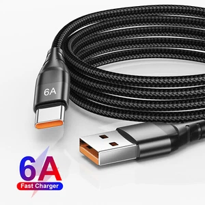 66W USB-Type-C Charger Cable 6A Fast Charging Lead Data Sync for Samsung Huawei - Picture 1 of 15