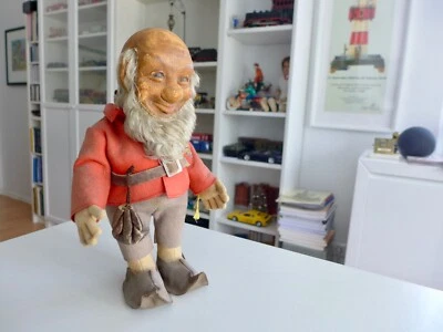 Rarität Uralter Steiff Geselle Pucki mit Knopf  Fahne- Frühe 30 -.50.er  Jahre ! - Bild 1 von 4