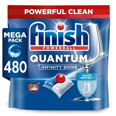 Finish Quantum Infinity Shine Dishwasher Tablets | Regular | 480 Tabs - Image 1 of 4