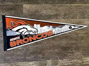 Denver Broncos Pennant 12x30 Inch Soft Felt - Picture 1 of 3