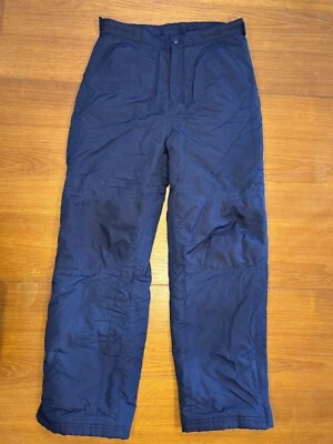 Boys size 14 LL Bean Snow Ski Pants Navy Blue Insulated - Image 1 of 4