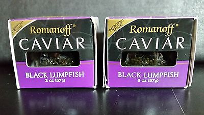 2 X Romanoff Caviar Black Lumpfish, 2 Oz Jars  • 34.33£
