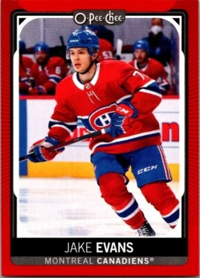 2021-22 O-PEE-CHEE RED BORDER PARALLEL #294 JAKE EVANS - Image 1 of 2